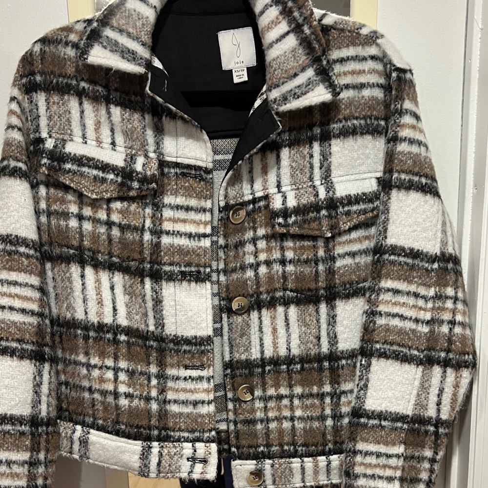 Joie Multicolor Plaid Outerwear